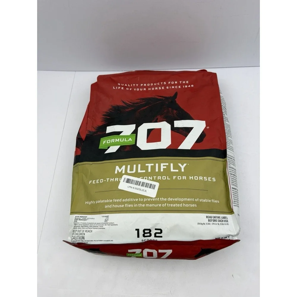 Formula 707 MultiFly Feed-Thru Fly Control Pellets for Horses - Palatable & S...